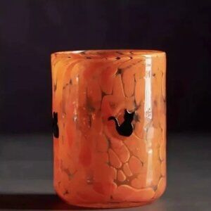 Anthropologie Mystic Black Cat Halloween Juice Glass
